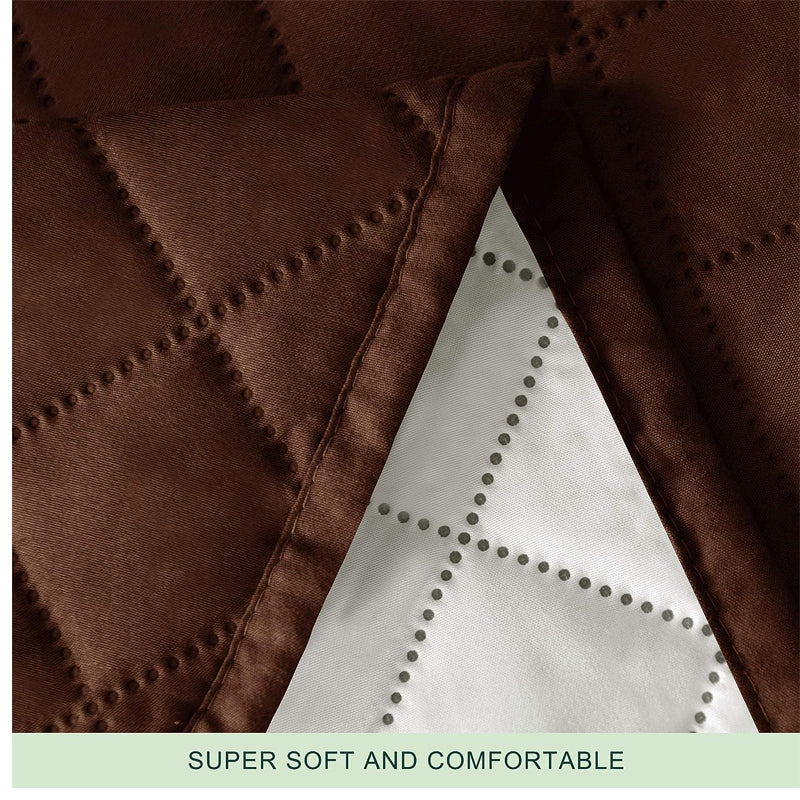 Recliner Chair Sofa Cover Slip Couch Cover Seat Width to 25 Inch Reversible Washable Protector with Elastic Adjustable Strap for Home