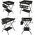 Baby Changing Table Foldable and Portable with Giraffe Pattern (Black)