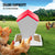 Chicken Feeder Galvanized Chicken Feeder 25lbs with Water Fountains