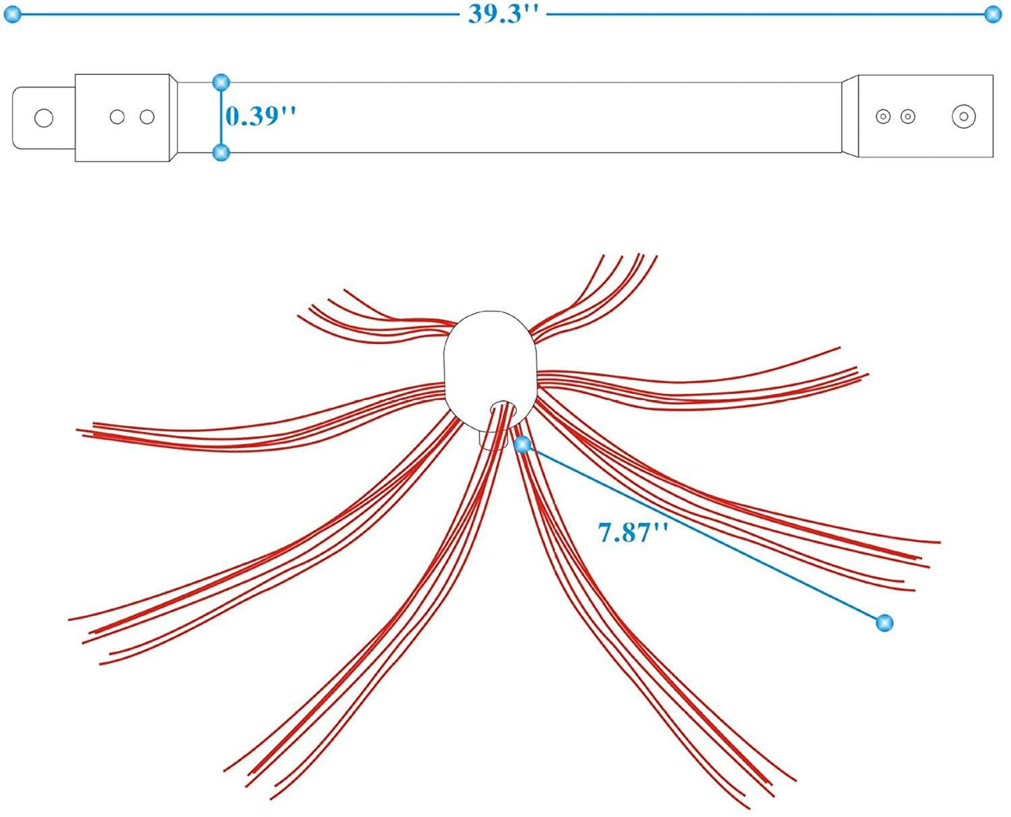 Chimney Brush Electrical Drill Drive Sweeping Cleaning Tool Kits with Nylon Flexible Rods – Safe for All Fireplace Chimneys and Wood Burning Stoves, 6M