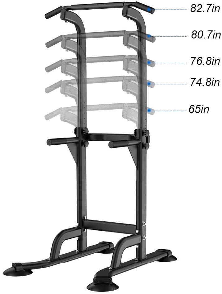 Chin Up Pull Up Station Adjustable Power Tower Fitness Equipment