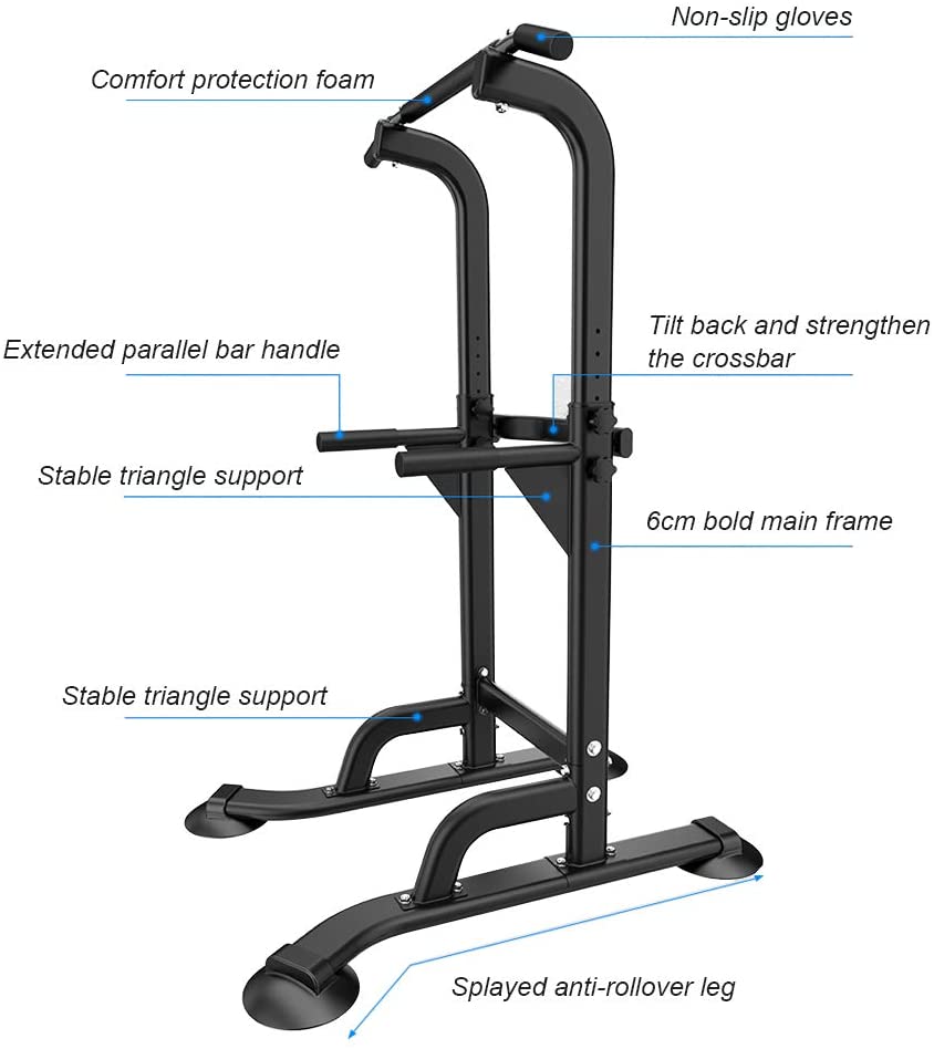 Chin Up Pull Up Station Adjustable Power Tower Fitness Equipment