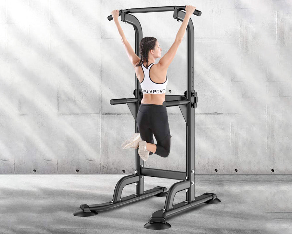 Chin Up Pull Up Station Adjustable Power Tower Fitness Equipment