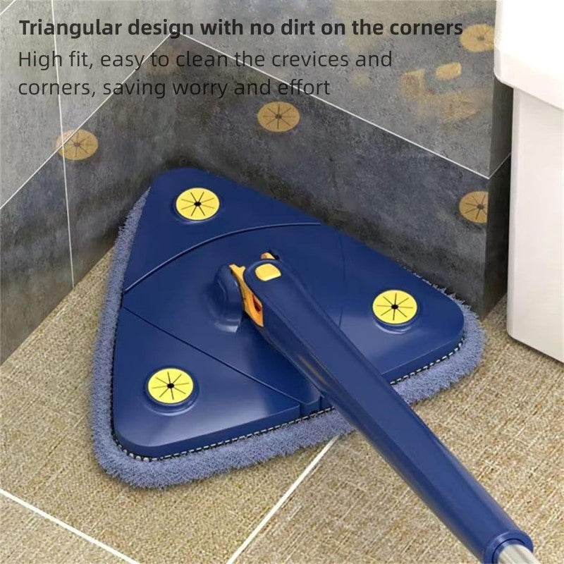 Telescopic Triangle Mop 360 Rotatable Spin Cleaning Mop Adjustable