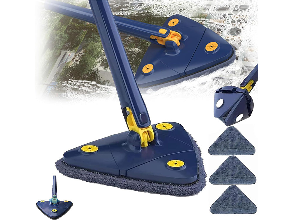 Telescopic Triangle Mop 360 Rotatable Spin Cleaning Mop Adjustable