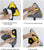 Triangle Cleaning Mop with Wiper Strip – 360° Rotating Cleaning Mop for Wet & Dry Use