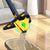 Triangle Cleaning Mop with Wiper Strip – 360° Rotating Cleaning Mop for Wet & Dry Use