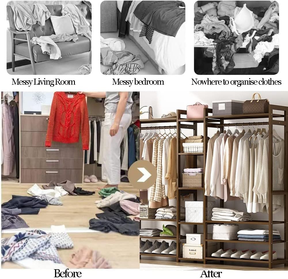 Bamboo Heavy Duty Garment Rack