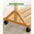 Wooden Coat Stand Rack with Shelf - Bamboo Design