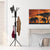 Free-Standing Coat Rack Metal Stand – 12-Hook Organizer for Jackets, Handbags, Hats, and More | Hall Tree Entry-Way Furniture for Home or Office