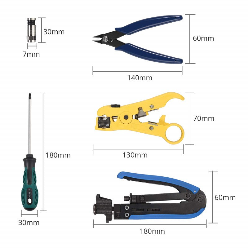 Coaxial Cable Crimper Tool