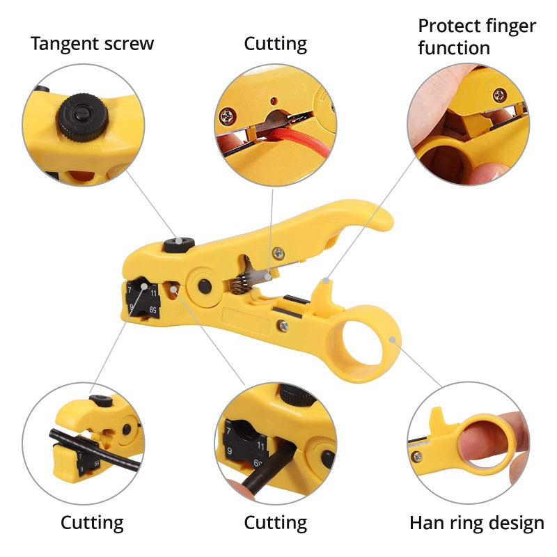 Coaxial Cable Crimper Tool