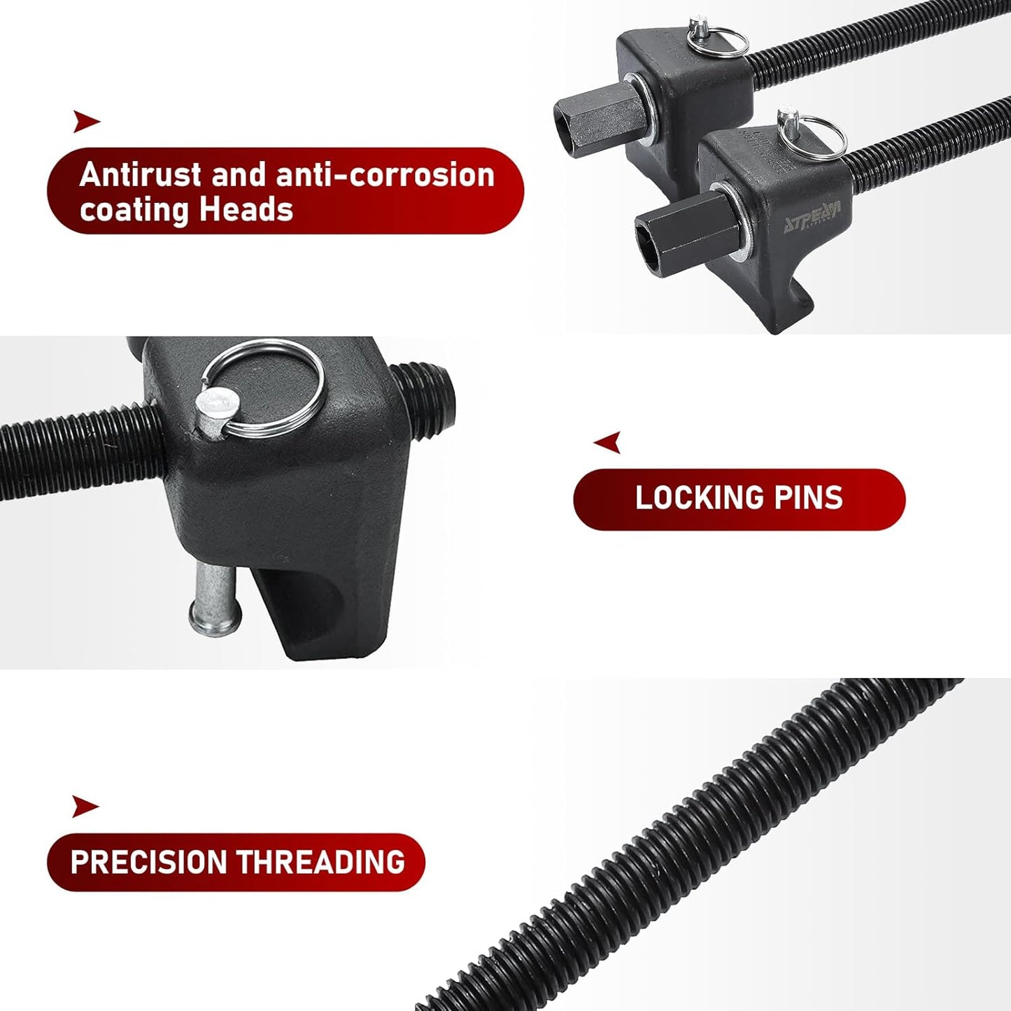 Coil Spring Compressor for MacPherson Struts Shock Absorber – Car Garage Tool Kit