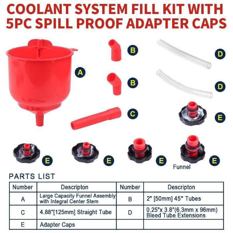 Spill-Proof Coolant Filling Kit – Your Ultimate Solution for Mess-Free and Efficient Cooling System Maintenance