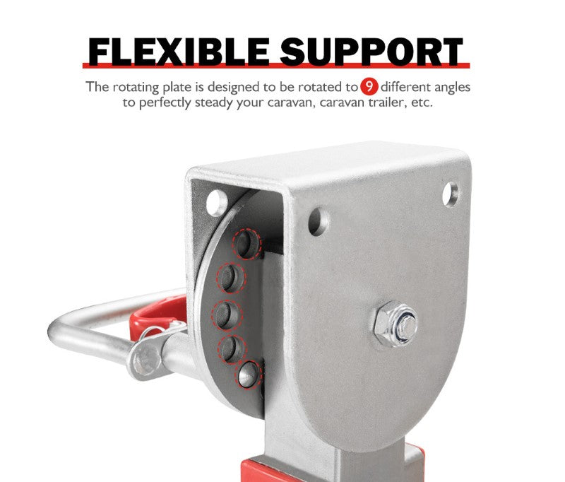 Drop Down Corner Steady Legs Handle Steel Base 2 PCS