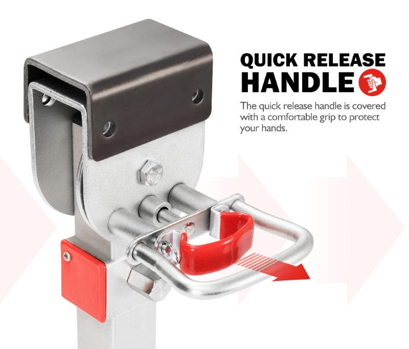 Drop Down Corner Steady Legs Handle Steel Base 2 PCS