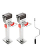 Drop Down Corner Steady Legs Handle Steel Base 2 PCS