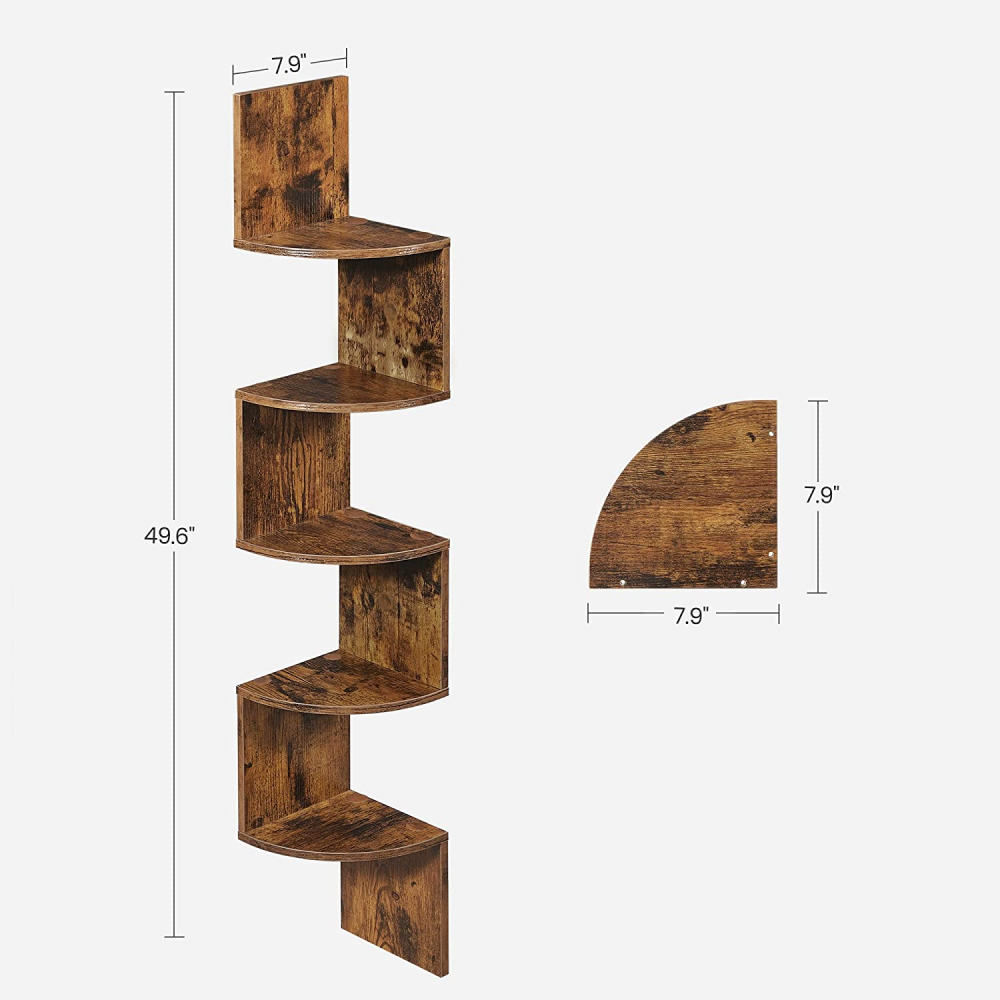 Elegant Bookshelf Corner Shelf