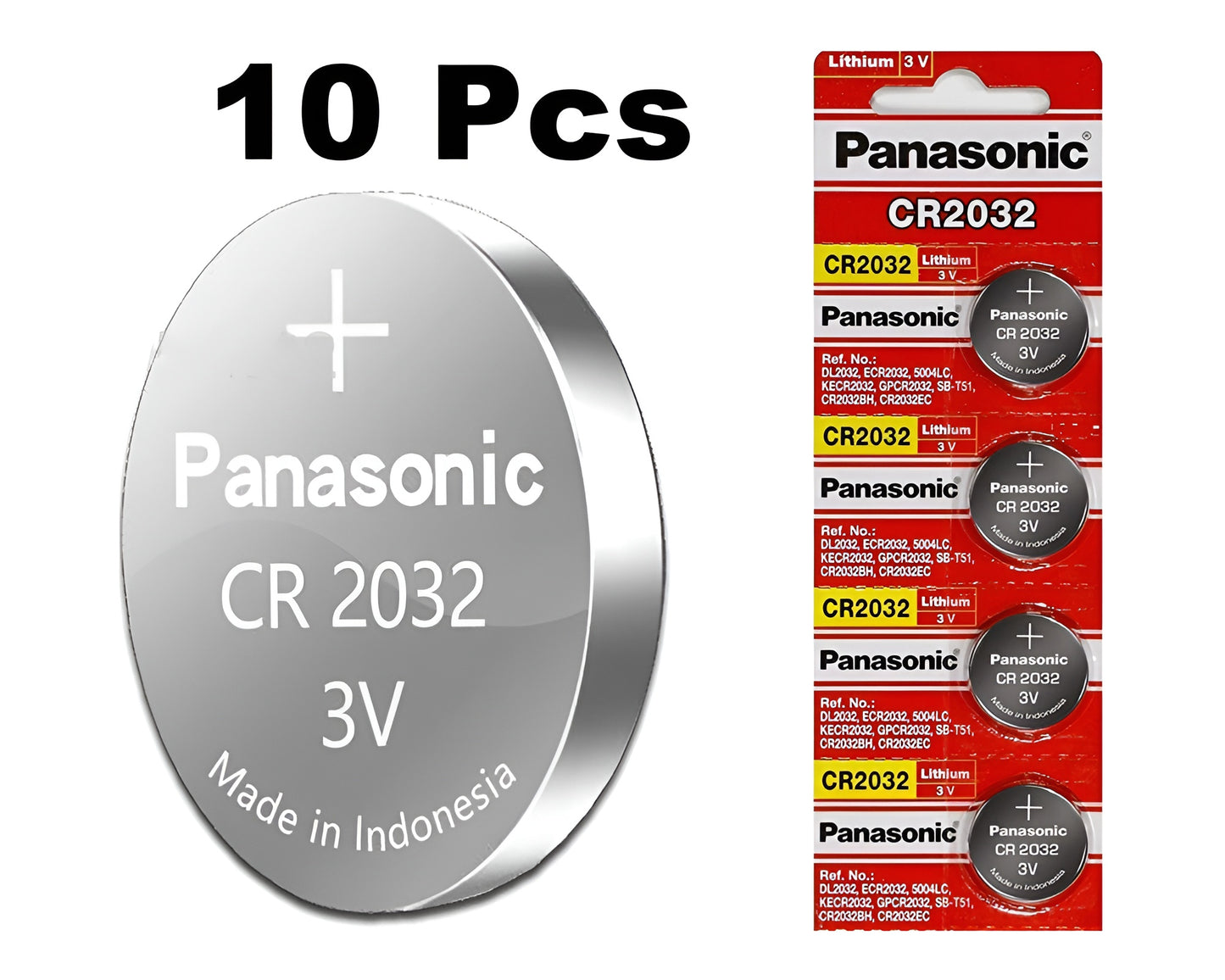 CR2032 Batteries 10 Pieces