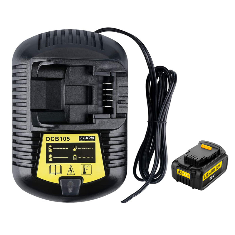 Dewalt battery charger DCB105 Battery 3000mAh Replacement