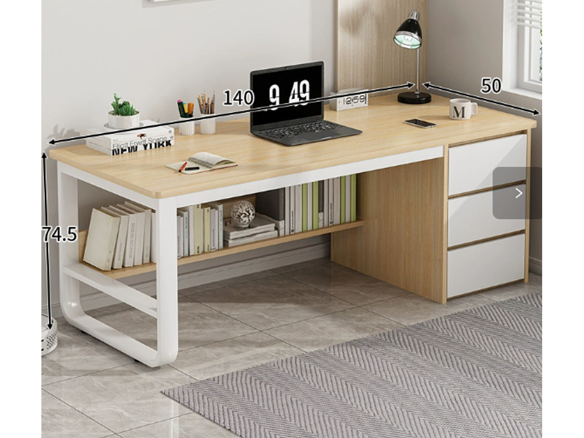 Computer Desk Study Desk Office Desk - Modern Wooden Desk for Home, Office Study
