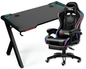 Gaming Chair with Desk – Racing Gaming Chair Combo with RGB Lights & Table