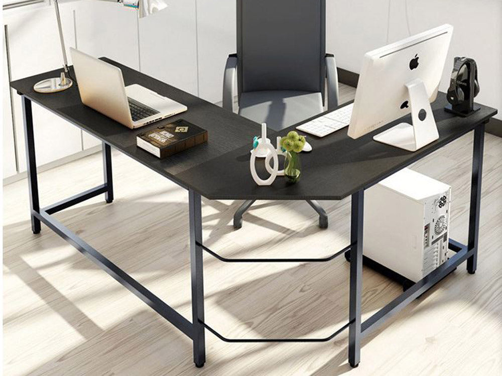 Corner Desk - Keyboard Tray