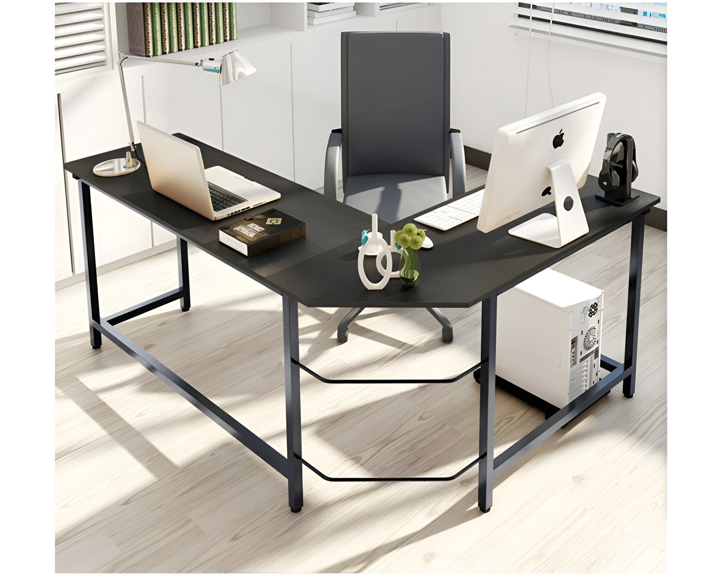 L-Shaped Corner Computer Desk