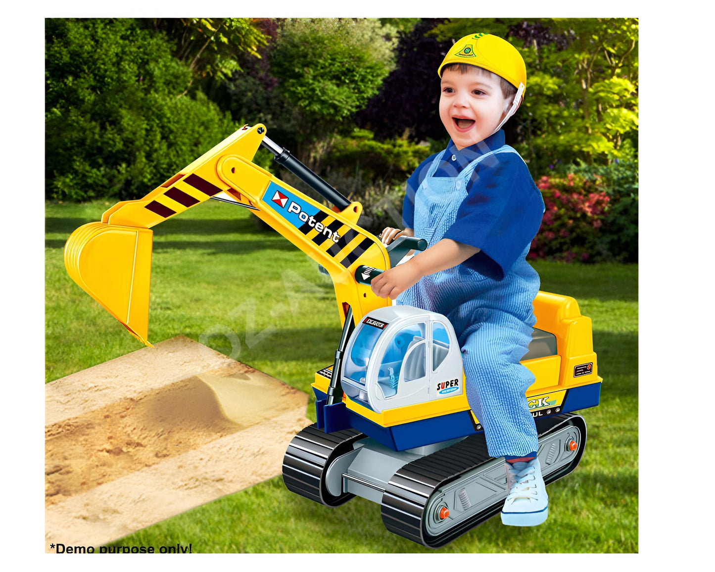 Construction Ride-On Excavator Digger