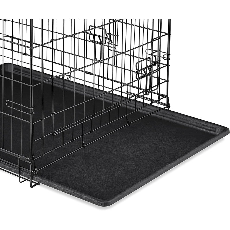 Foldable Dog Crate – 48" XXXL (122 x 74 x 81cm) Portable Wire Dog Cage with Two Doors and Removable Pan