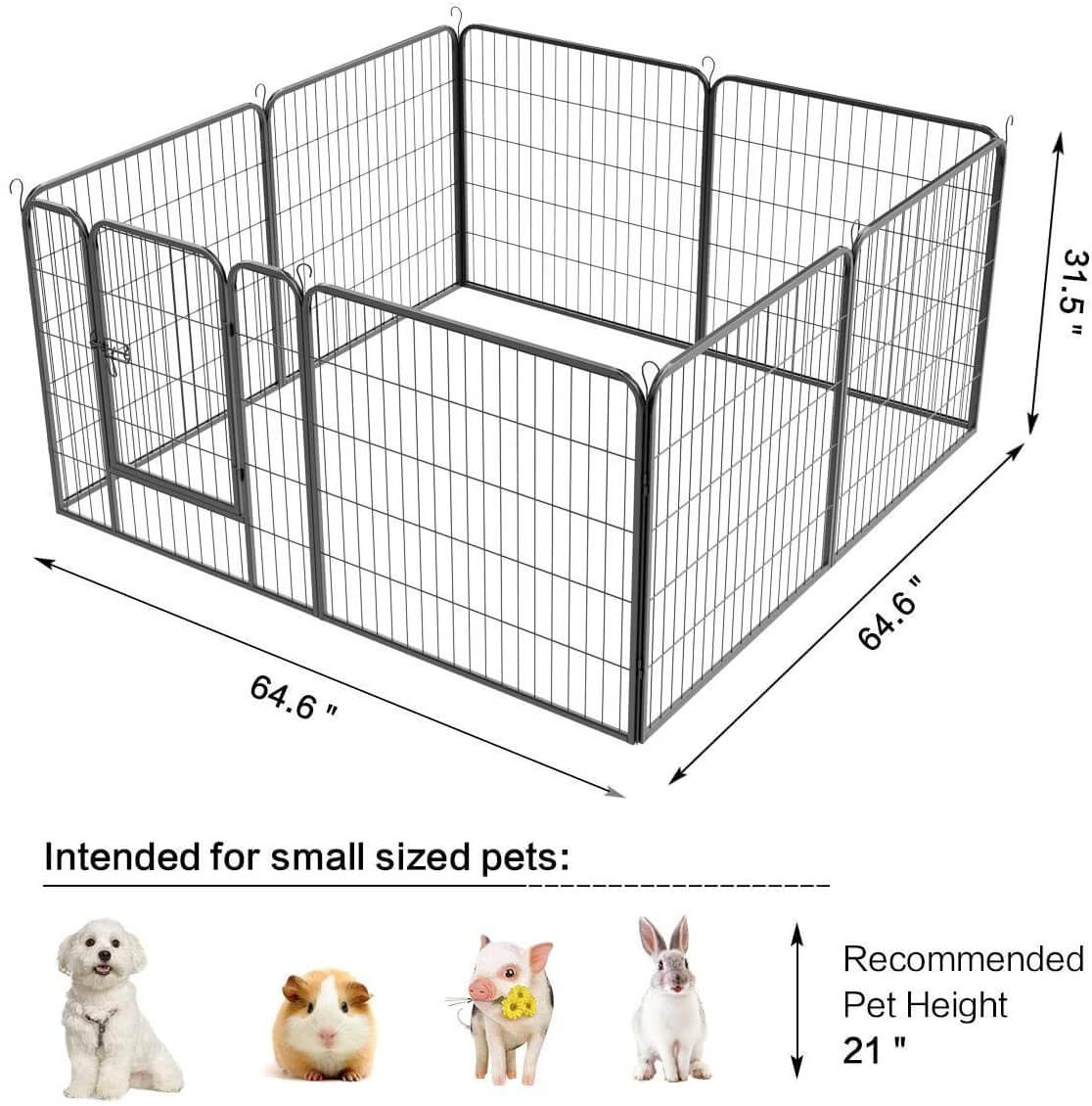 Dog Play Pen 8 Pannel 80*80cm