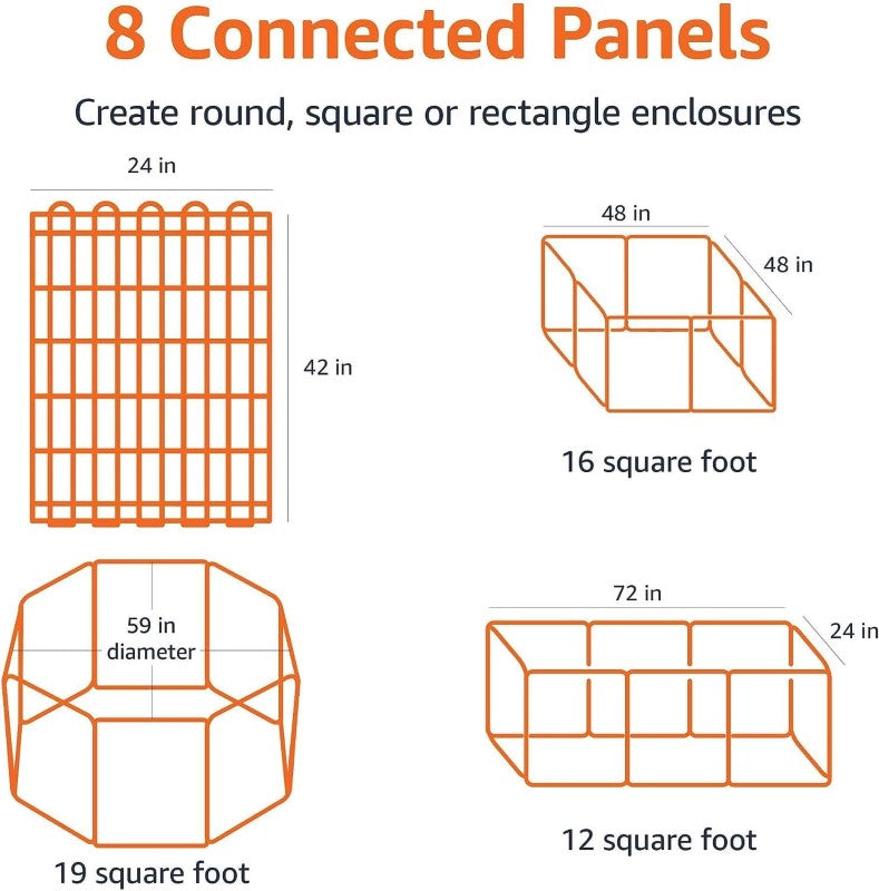 107cm Dog Pen Pet Pen Dog Kennel