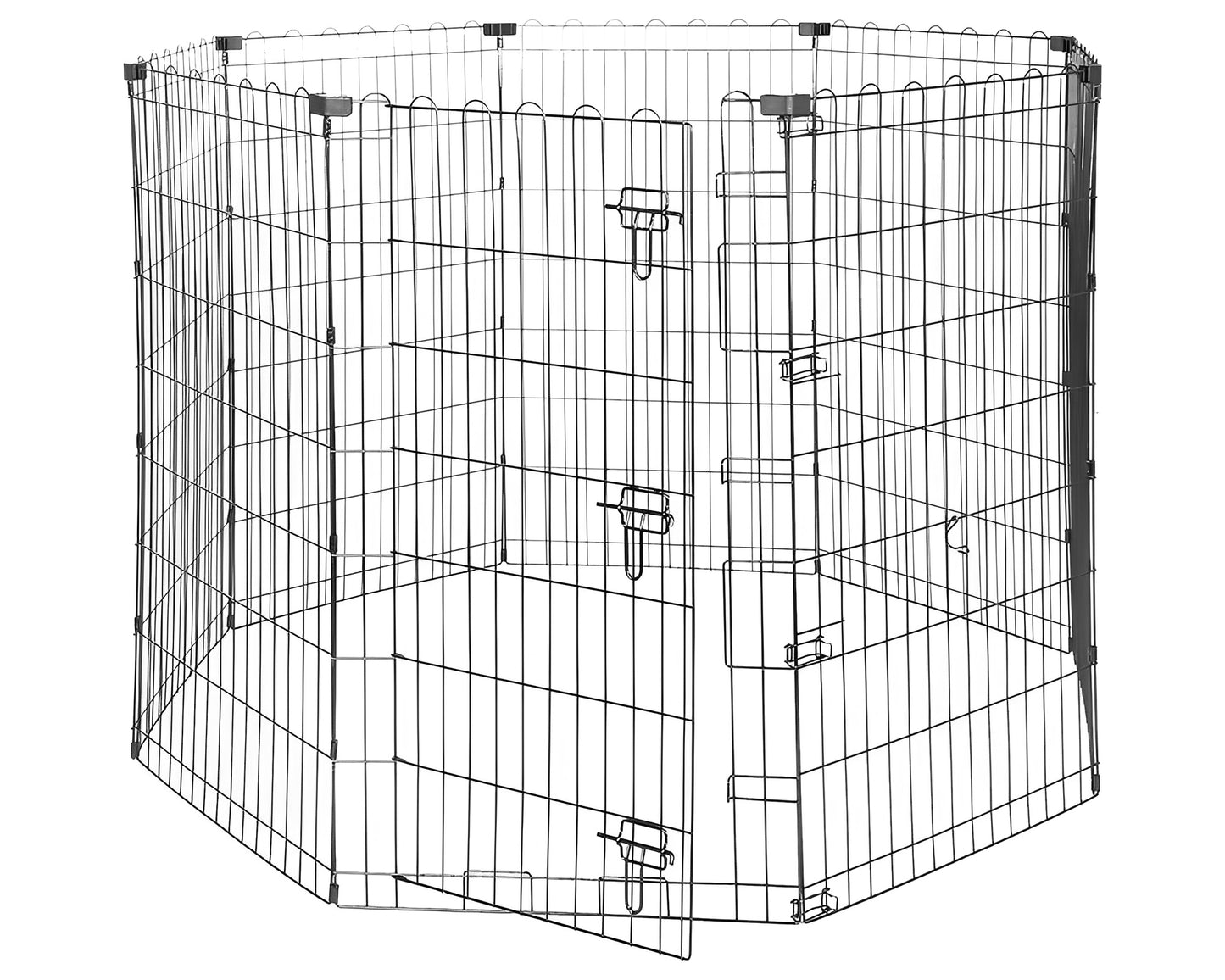 Dog Play pen Foldable Octagonal Metal Exercise Pet Play Pen