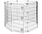 Dog Play pen Foldable Octagonal Metal Exercise Pet Play Pen