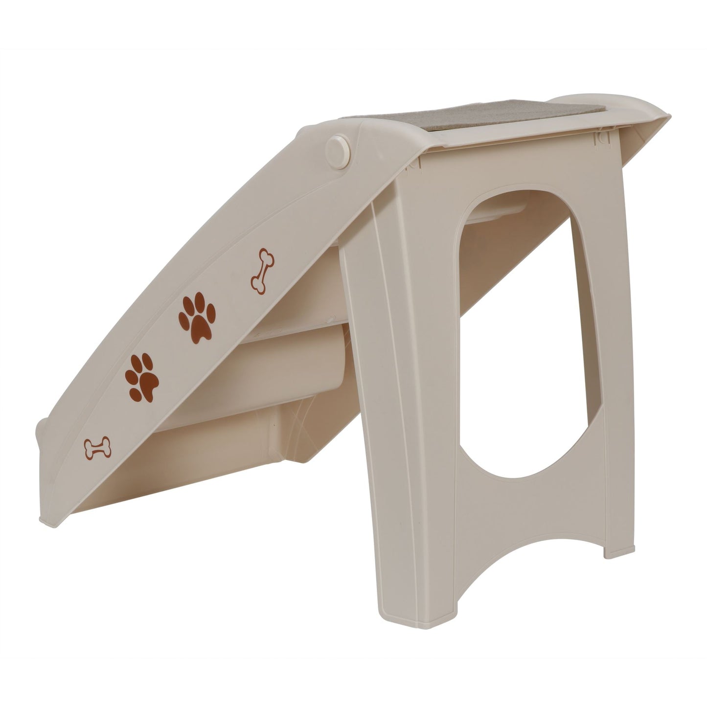 Pet Stairs 4 Steps for Dogs & Cats – Foldable Washable Pet Stairs