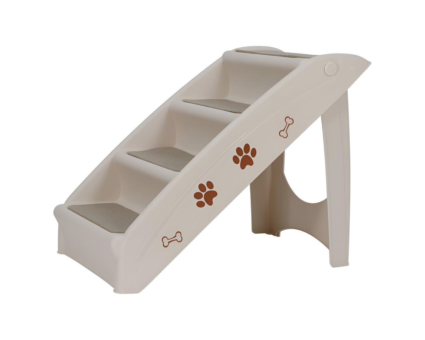 Pet Stairs 4 Steps for Dogs & Cats – Foldable Washable Pet Stairs