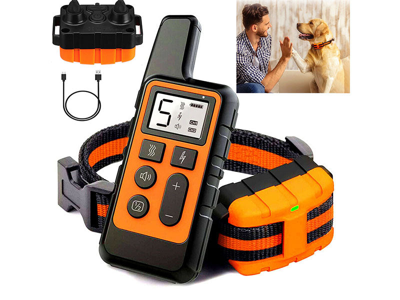Dog Training Collar Rechargeable Remote Control Electric Pet Shock Vibration