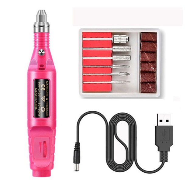 Nail Drill Machine – Electric USB Nail Art Kit for Manicure Pedicure with Tools