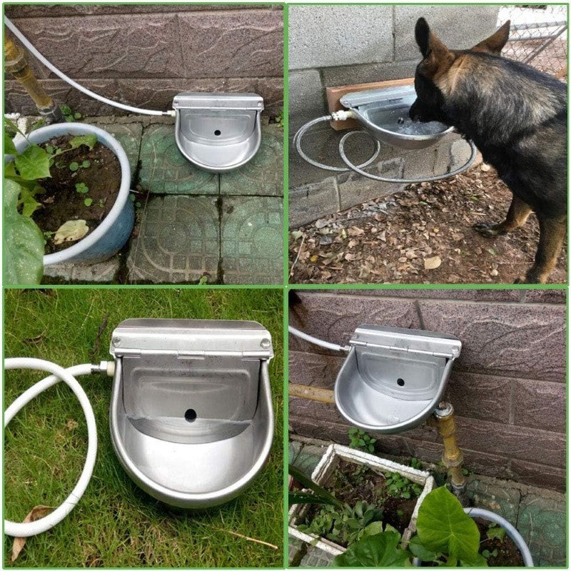 Water Bowl for Dogs,  Dog Feeder Fill Water Trough Bowl