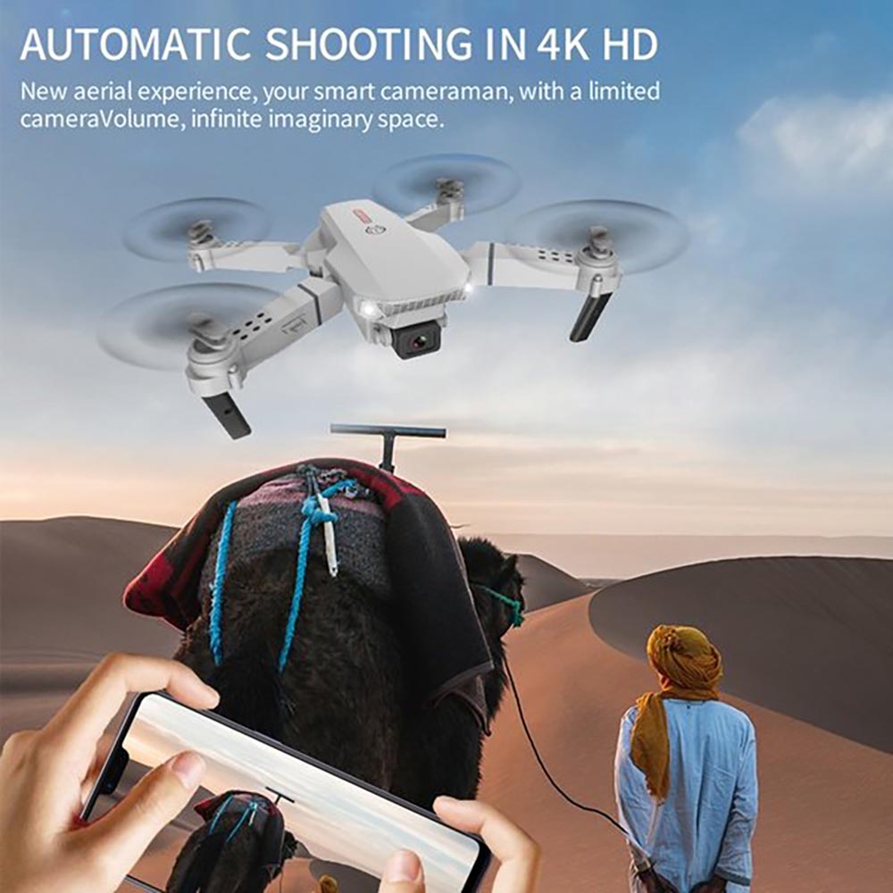 Mini Drone with 4K Professional HD Camera - Foldable WiFi FPV RC Quadcopter for Stunning Aerial Photography