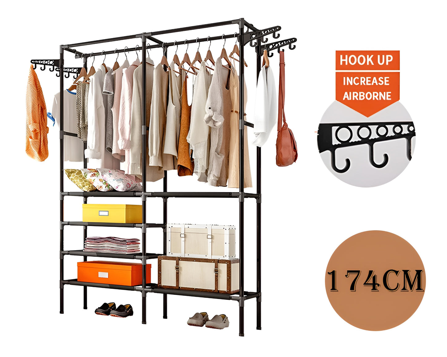 Clothes Garment Rack,  Garment Rack for Hanging Clothes