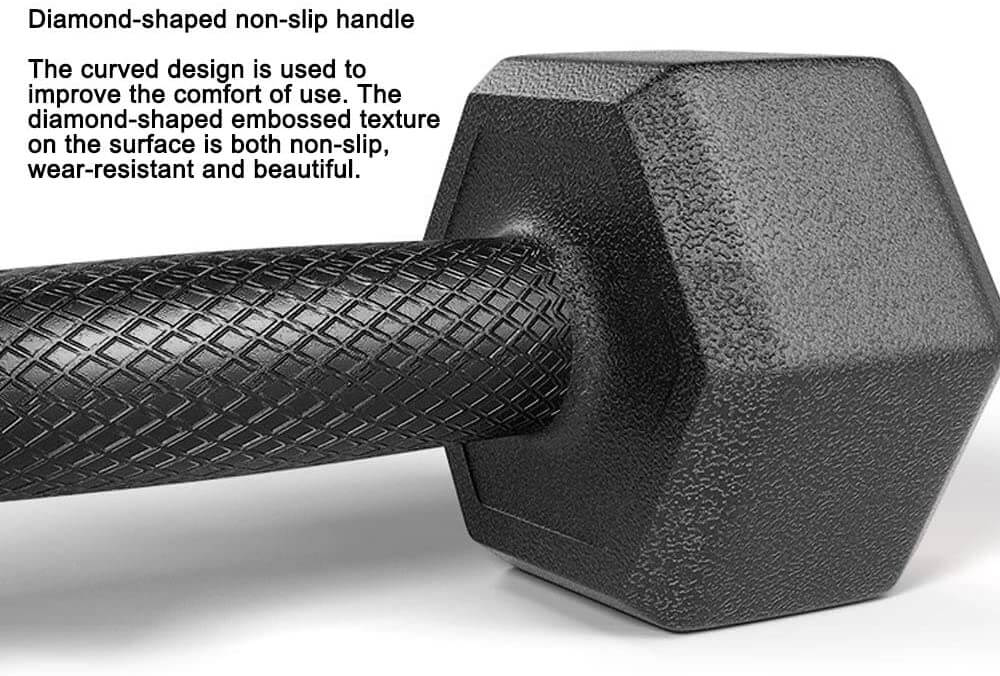 20KG Commercial Rubber Hex Dumbbell Gym Weight