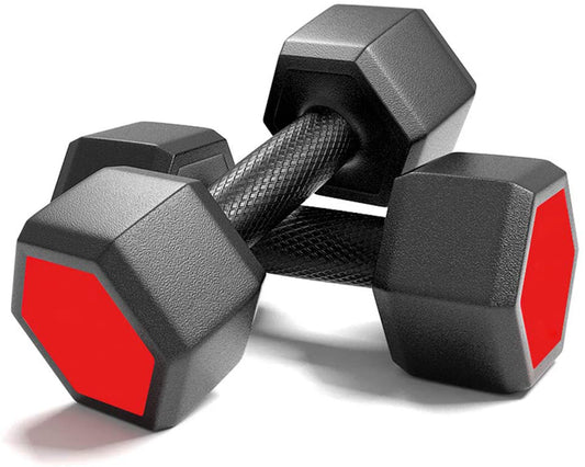 20KG Commercial Rubber Hex Dumbbell Gym Weight