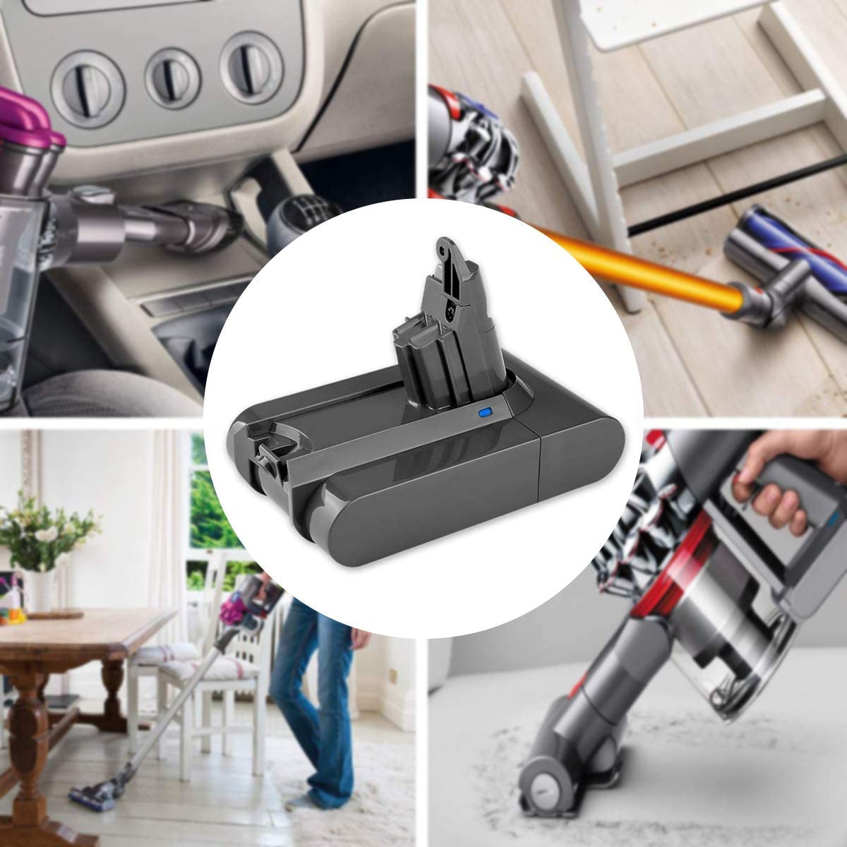 Dyson V6 Battery Replacement – 2200mAh Dyson V6 Battery 21.6V