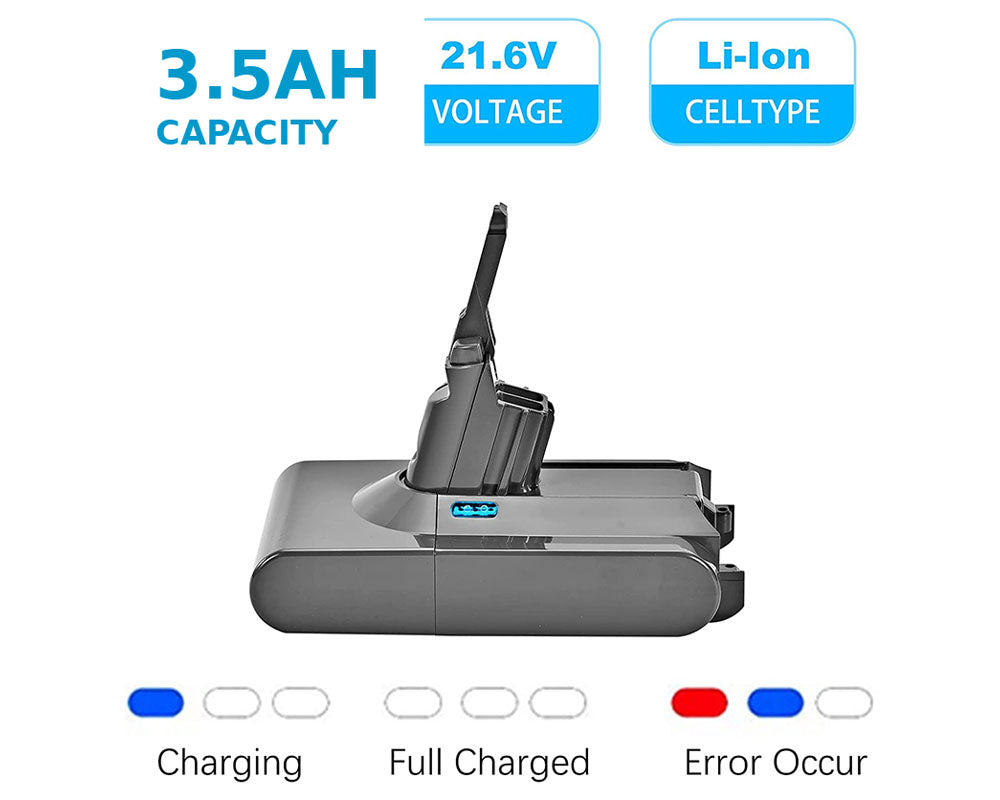 eplacement Battery for All Dyson V8 SV10 Vacuum Cleaners – 21.6V Lithium-ion 4000mAh, Compatible with V8 Animal, V8 Absolute, and More