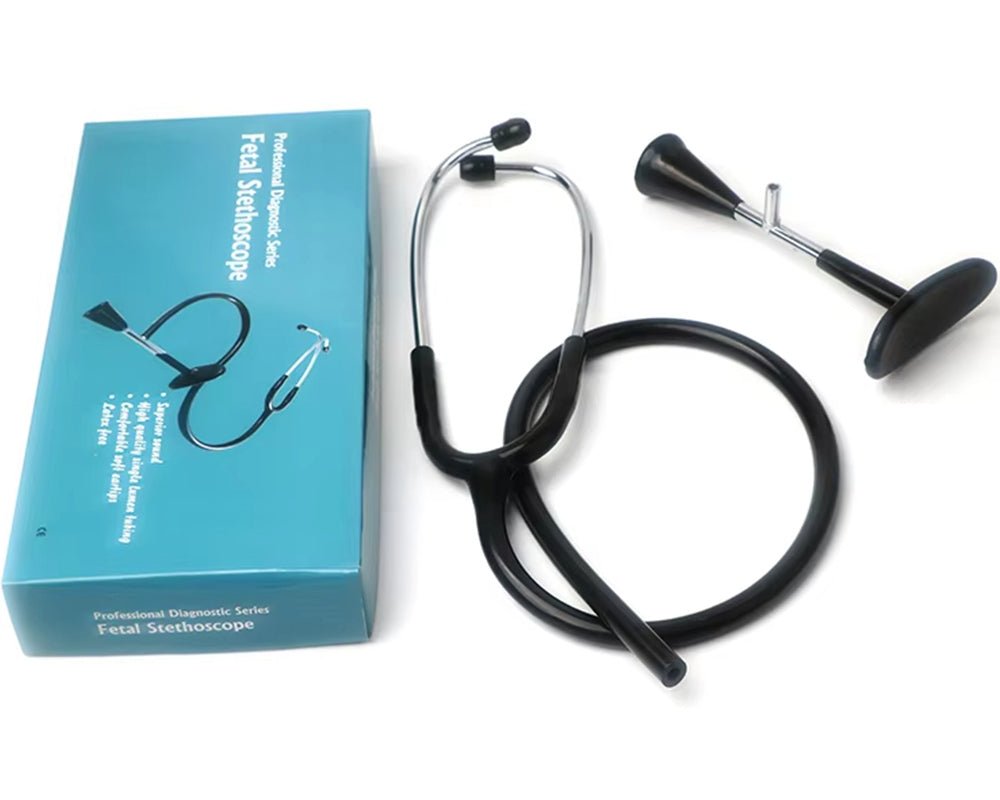 Stethoscope for Baby Heartbeat Detection Pregnancy Fetal Heart Monitor (Black)