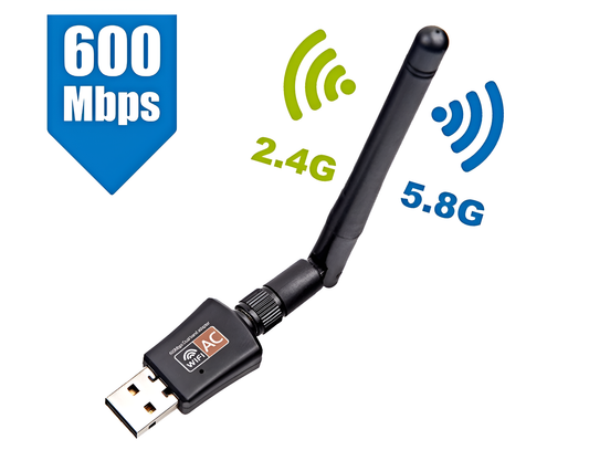 WiFi Adapter USB 2.0 – High-Speed Dual Band WiFi Adapter for PC