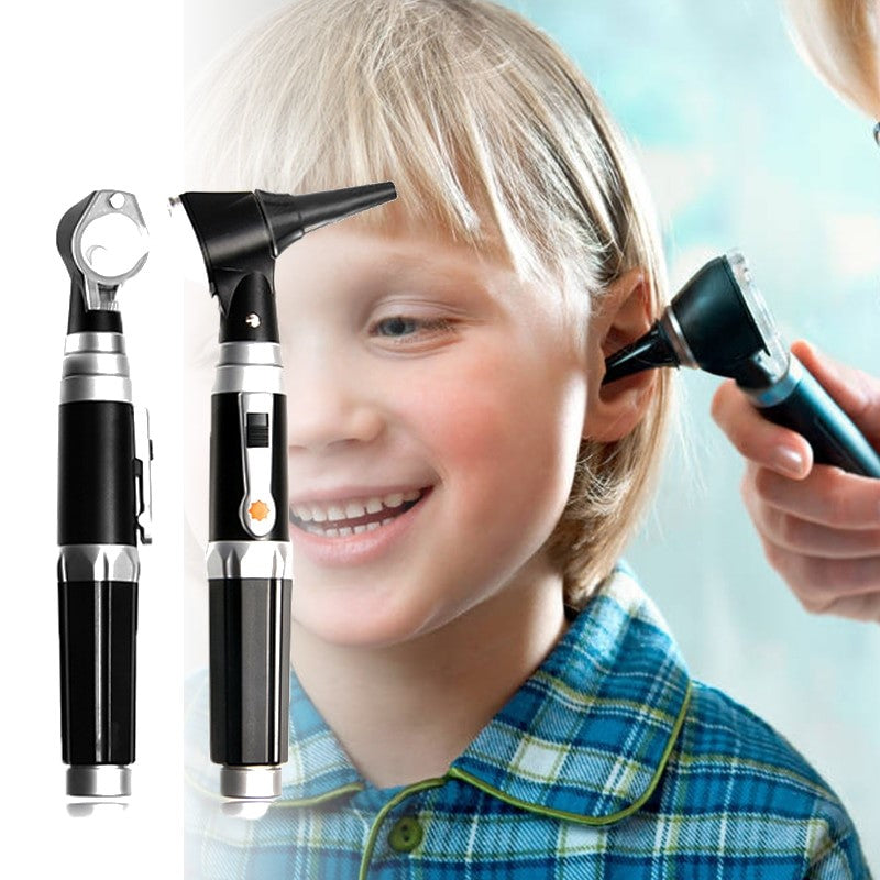 Ear Otoscope Kit, Magnification Diagnostic Ear Scope with LED Illumination Light - Perfect for Home and Professional Use