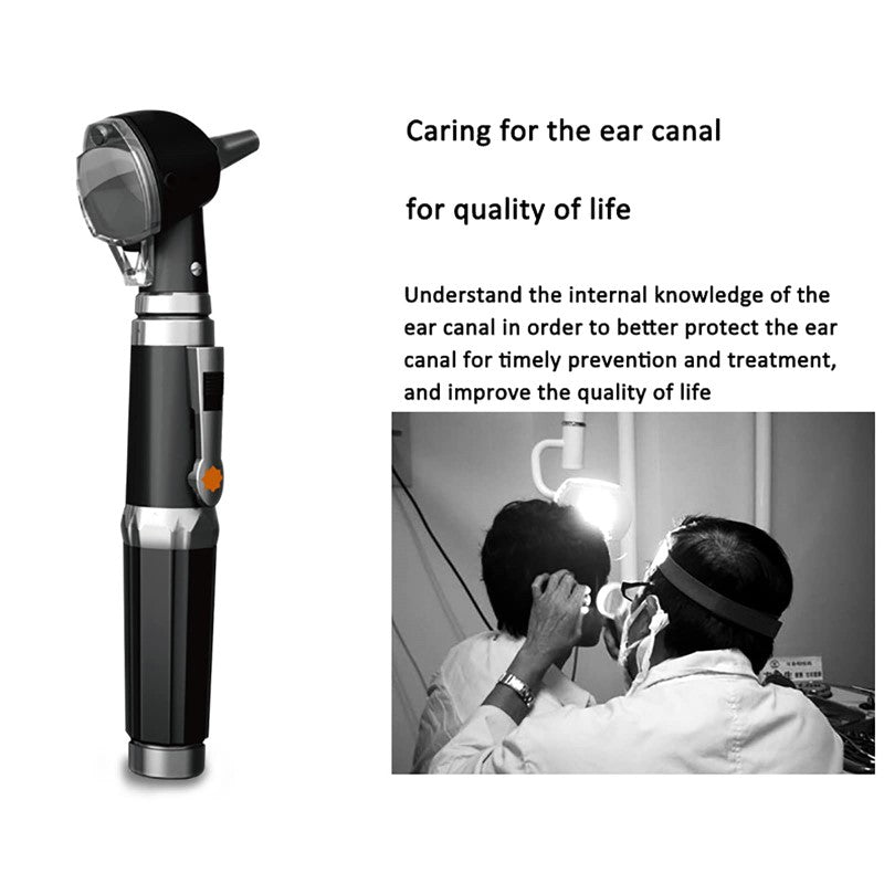 Ear Otoscope Kit, Magnification Diagnostic Ear Scope with LED Illumination Light - Perfect for Home and Professional Use
