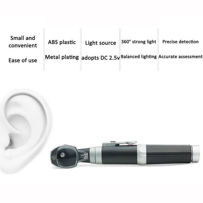 Ear Otoscope Kit, Magnification Diagnostic Ear Scope with LED Illumination Light - Perfect for Home and Professional Use